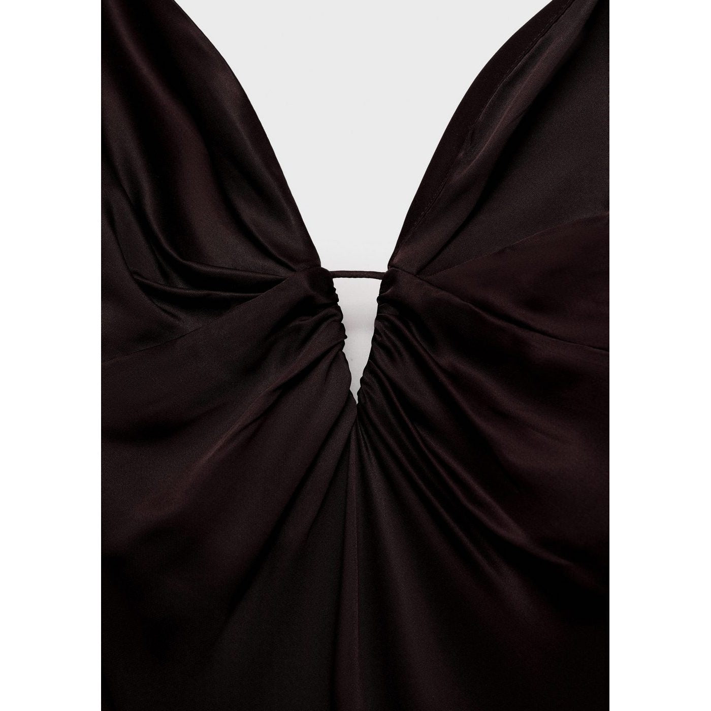 Robe Satinée Col V