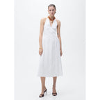 Robe Midi En Coton À Emmanchures Américaines