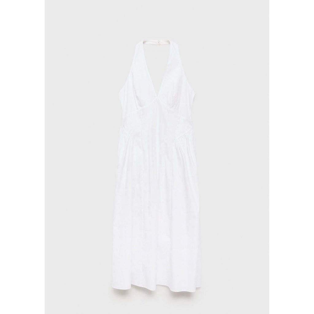 Robe Midi En Coton À Emmanchures Américaines