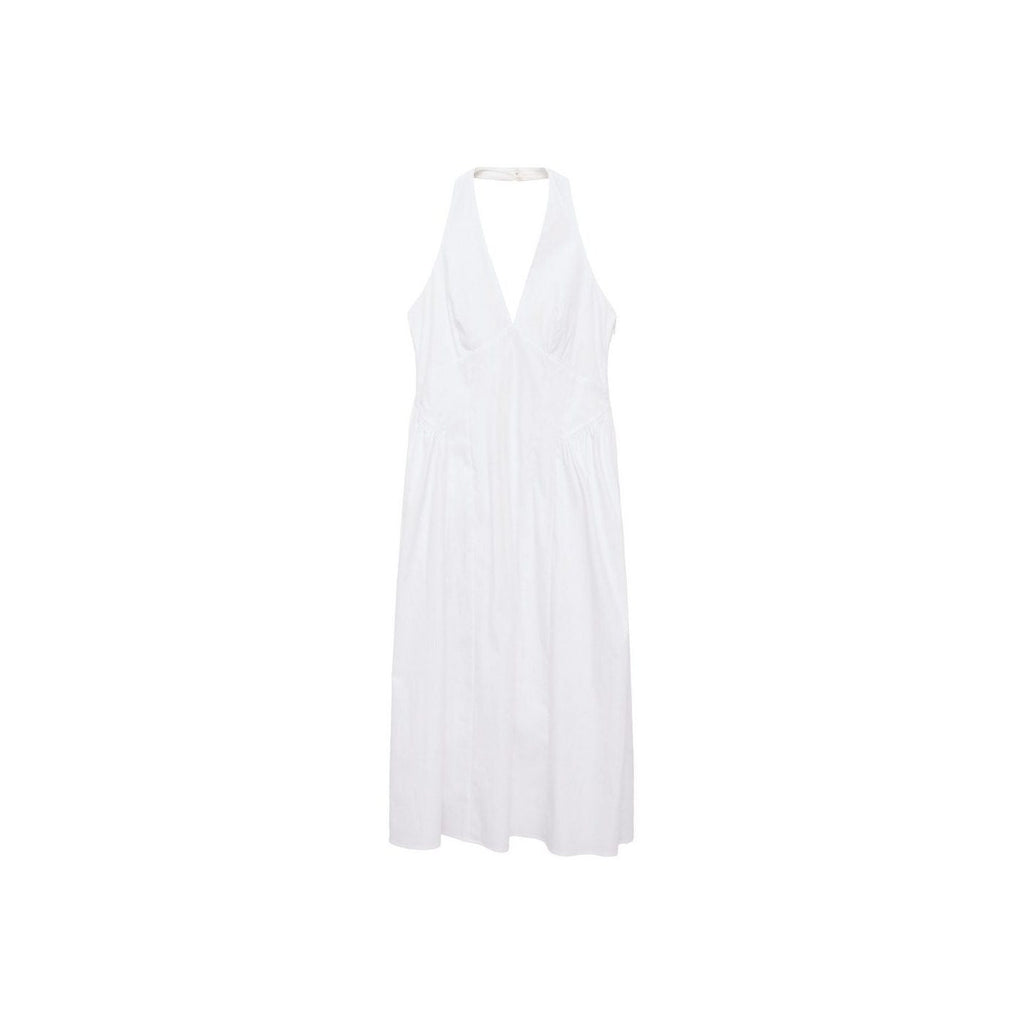 Robe Midi En Coton À Emmanchures Américaines