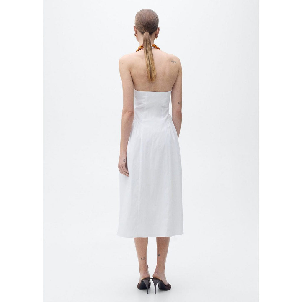 Robe Midi En Coton À Emmanchures Américaines