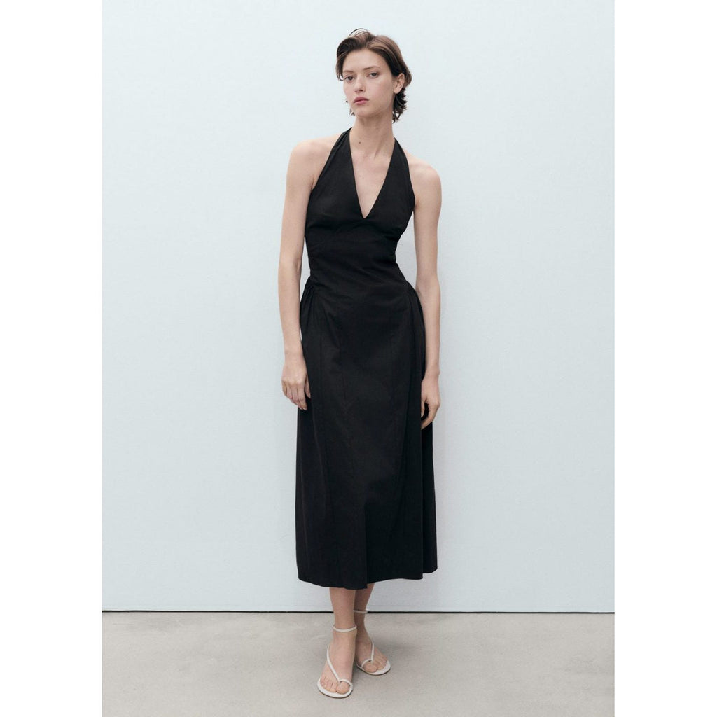 Robe Midi En Coton À Emmanchures Américaines