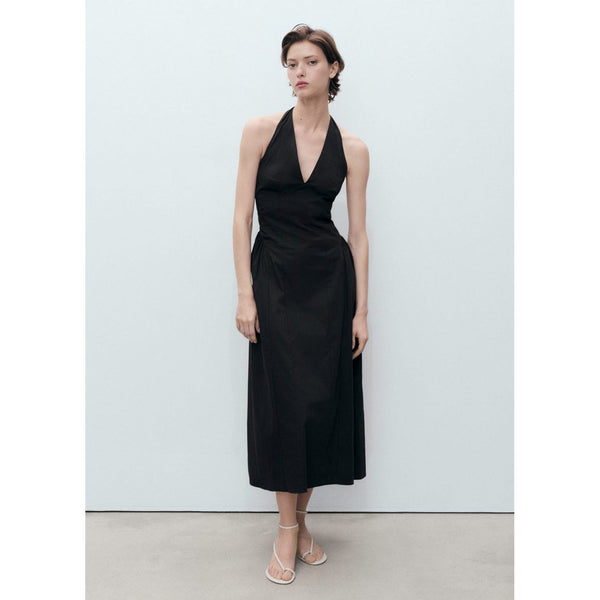 Robe Midi En Coton À Emmanchures Américaines