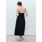 Robe Midi En Coton À Emmanchures Américaines