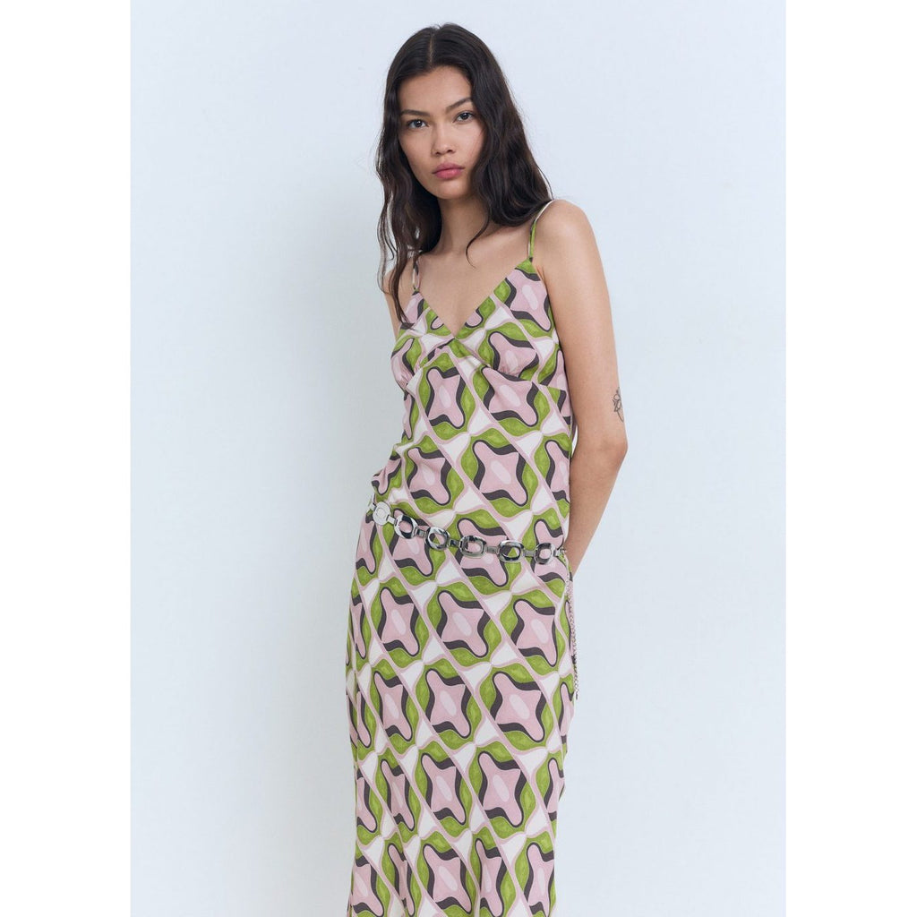 Robe Midi Imprimé Abstrait