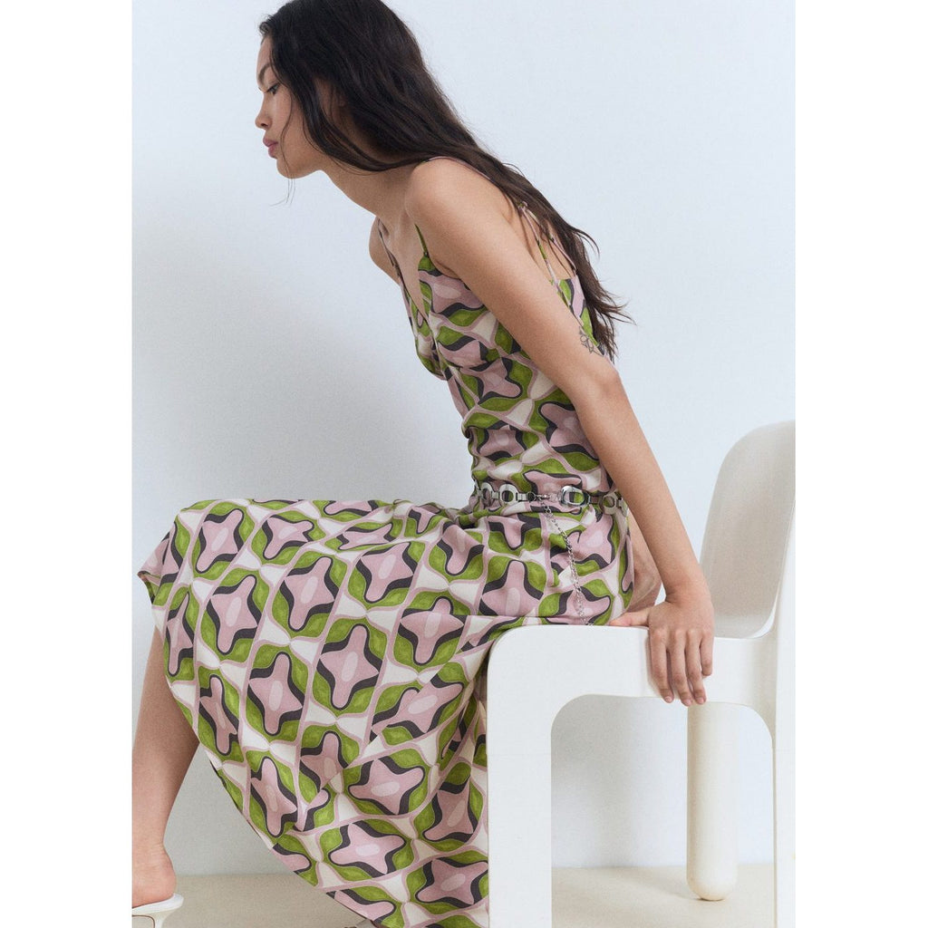 Robe Midi Imprimé Abstrait