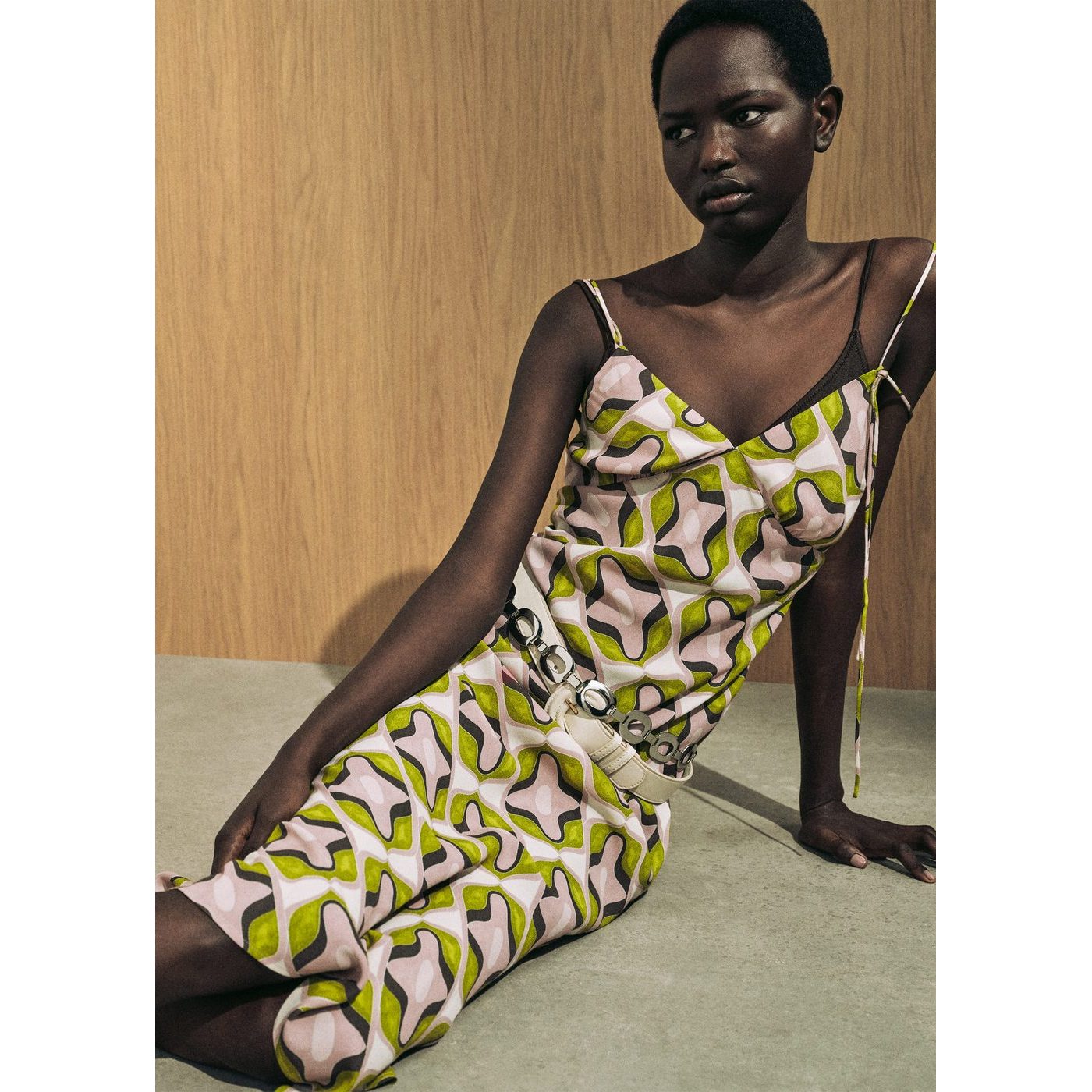 Robe Midi Imprimé Abstrait