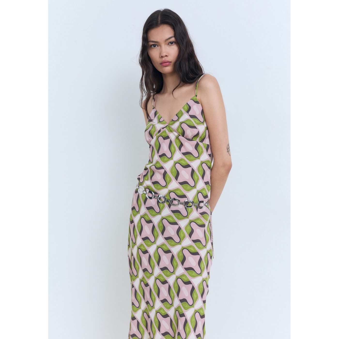 Robe Midi Imprimé Abstrait