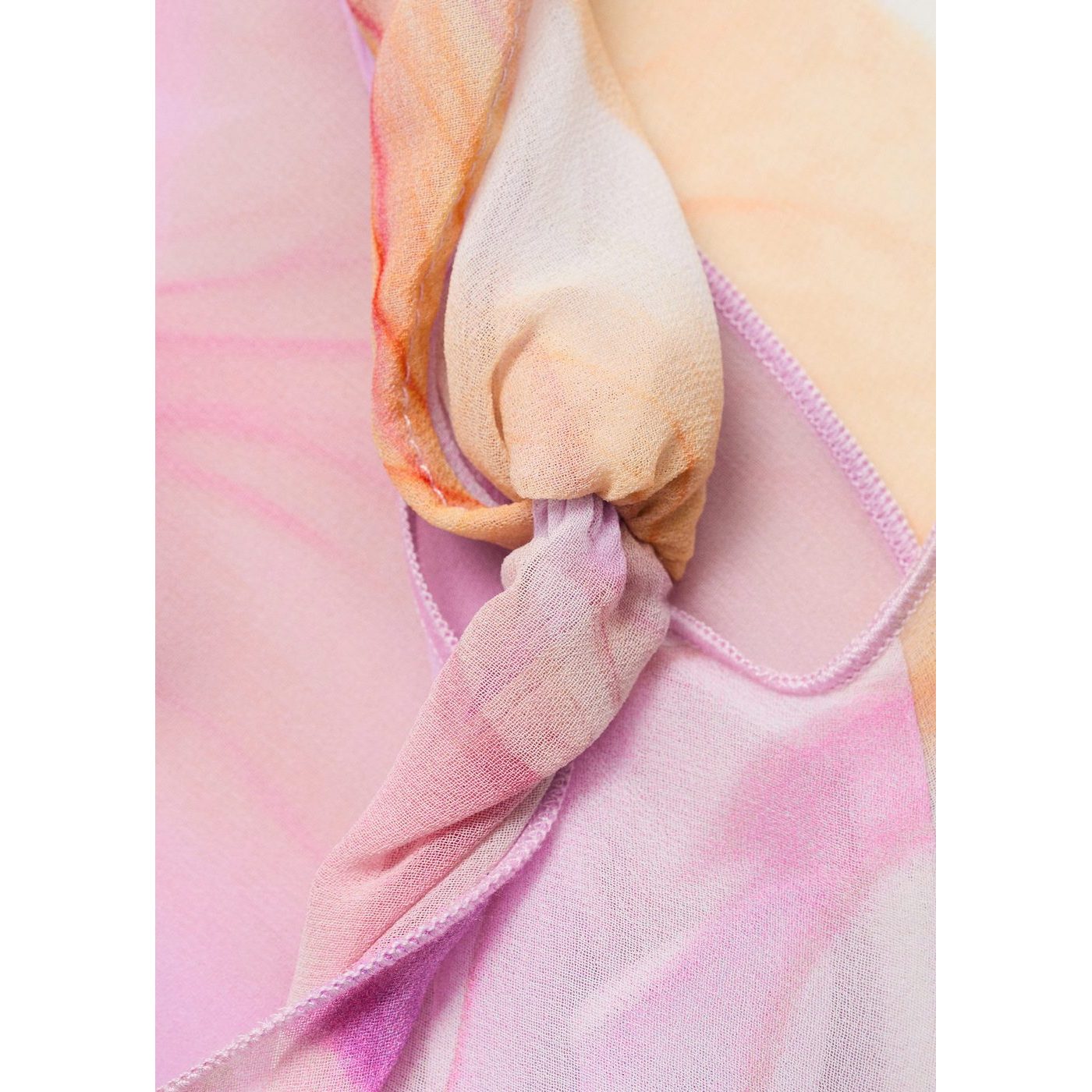 Robe Imprimé Fleurs Avec Bretelles Asymétriques
