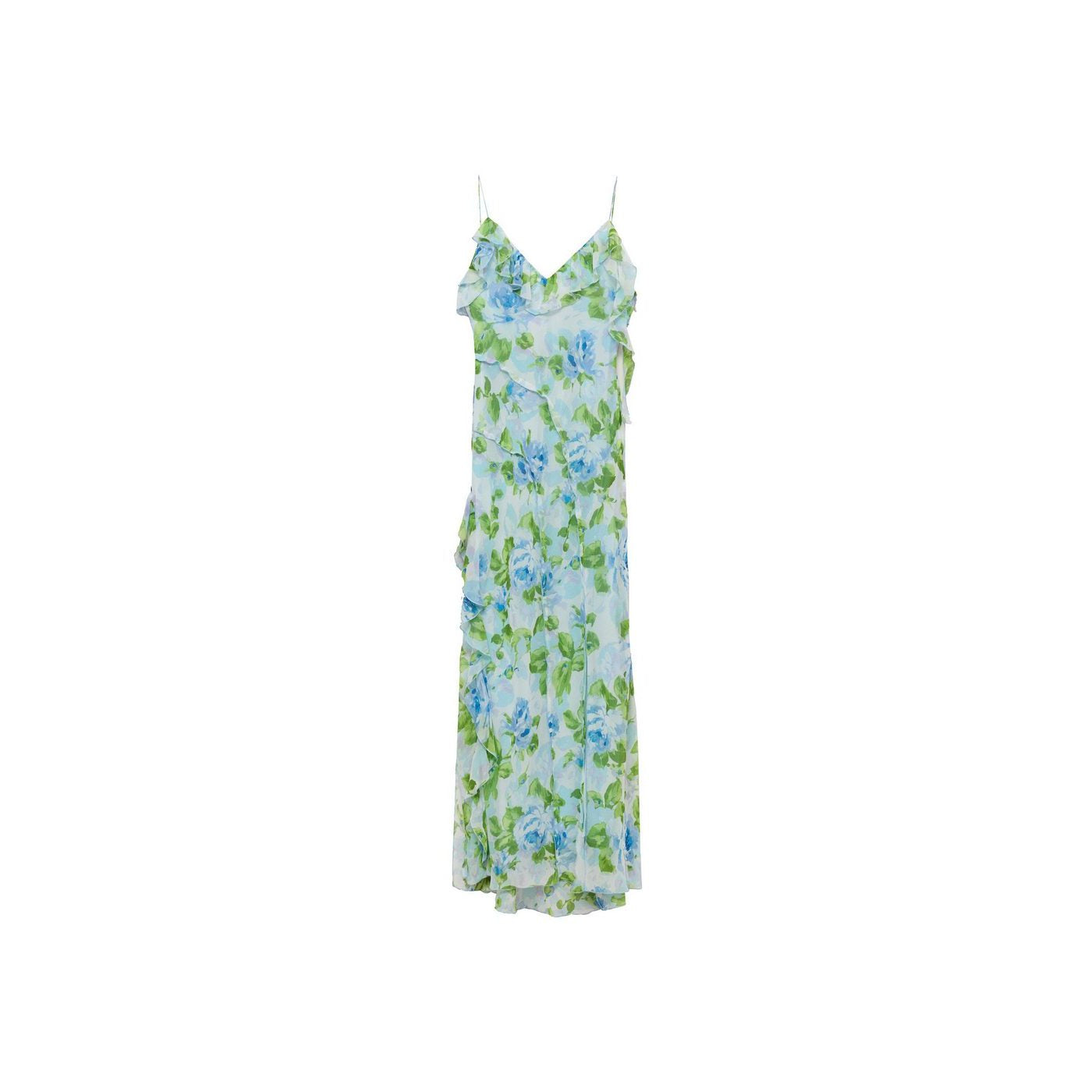 Robe À Fleurs Volantée