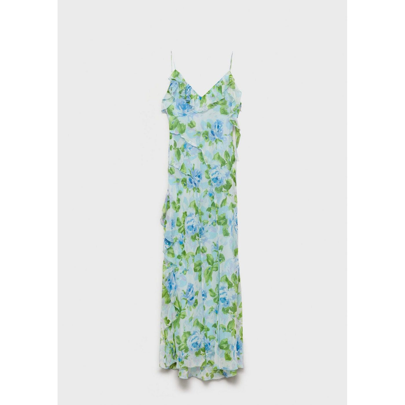 Robe À Fleurs Volantée