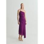 Robe Asymétrique Fronces Sur Les Côtés
