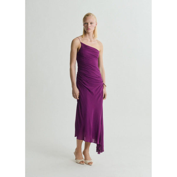 Robe Asymétrique Fronces Sur Les Côtés
