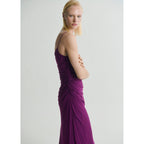 Robe Asymétrique Fronces Sur Les Côtés