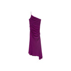 Robe Asymétrique Fronces Sur Les Côtés
