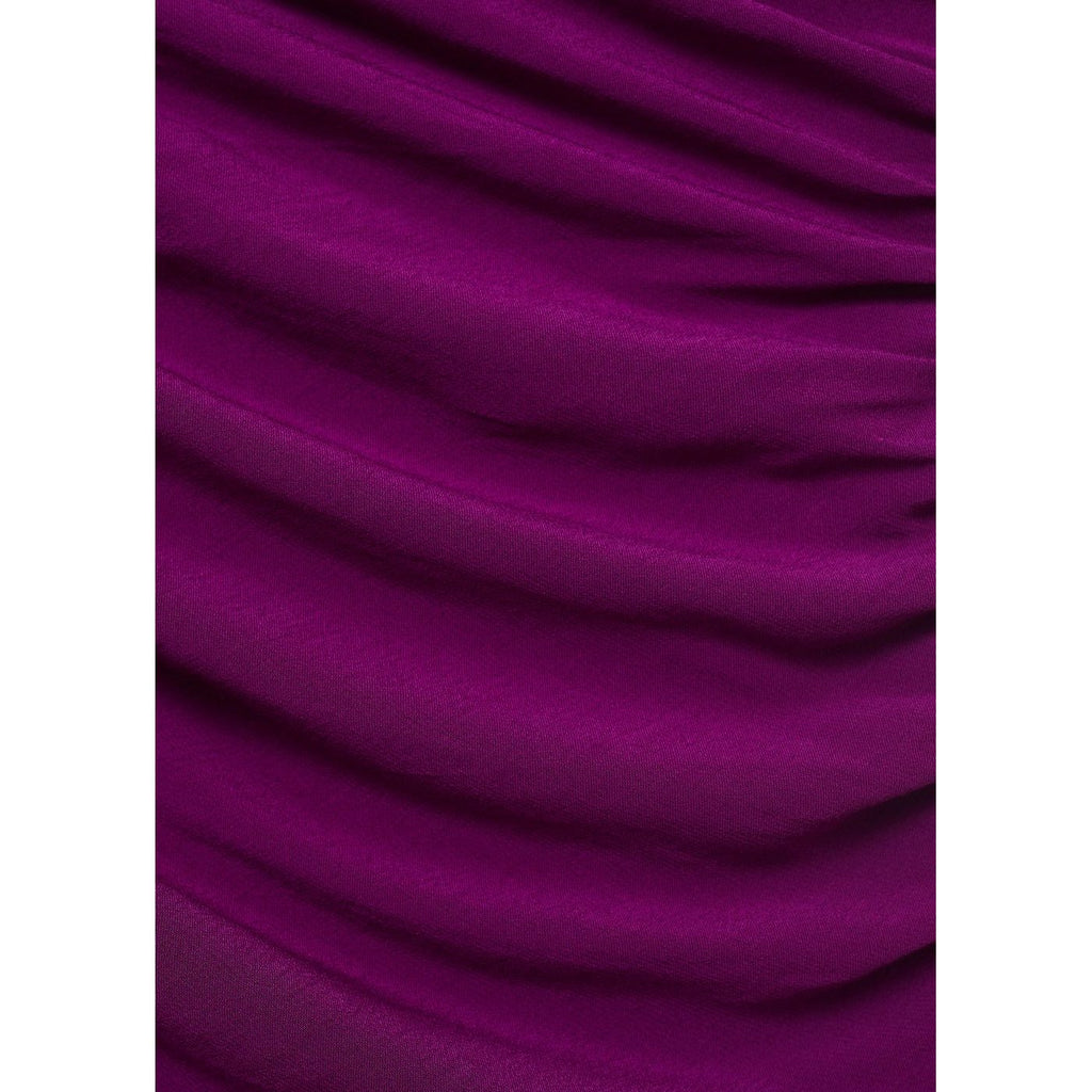 Robe Asymétrique Fronces Sur Les Côtés