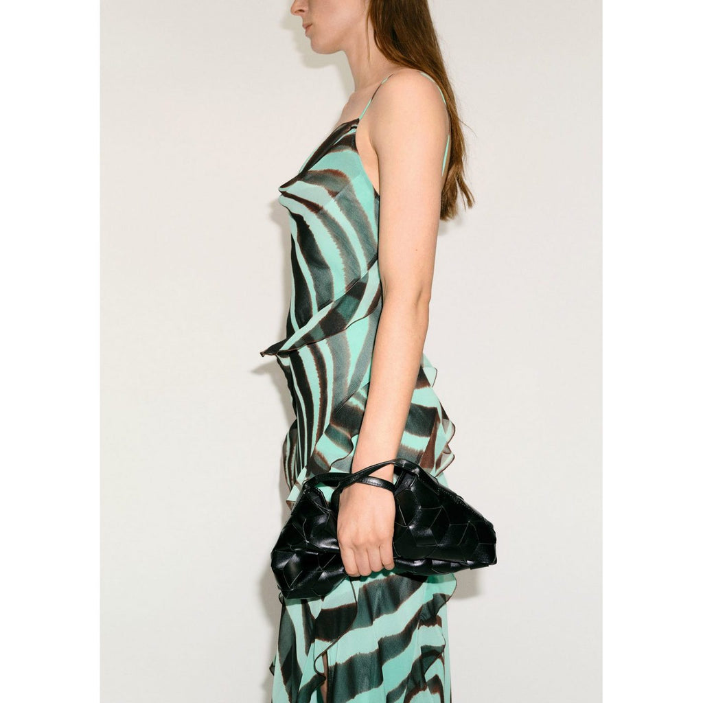 Robe À Volants Imprimé Zèbre