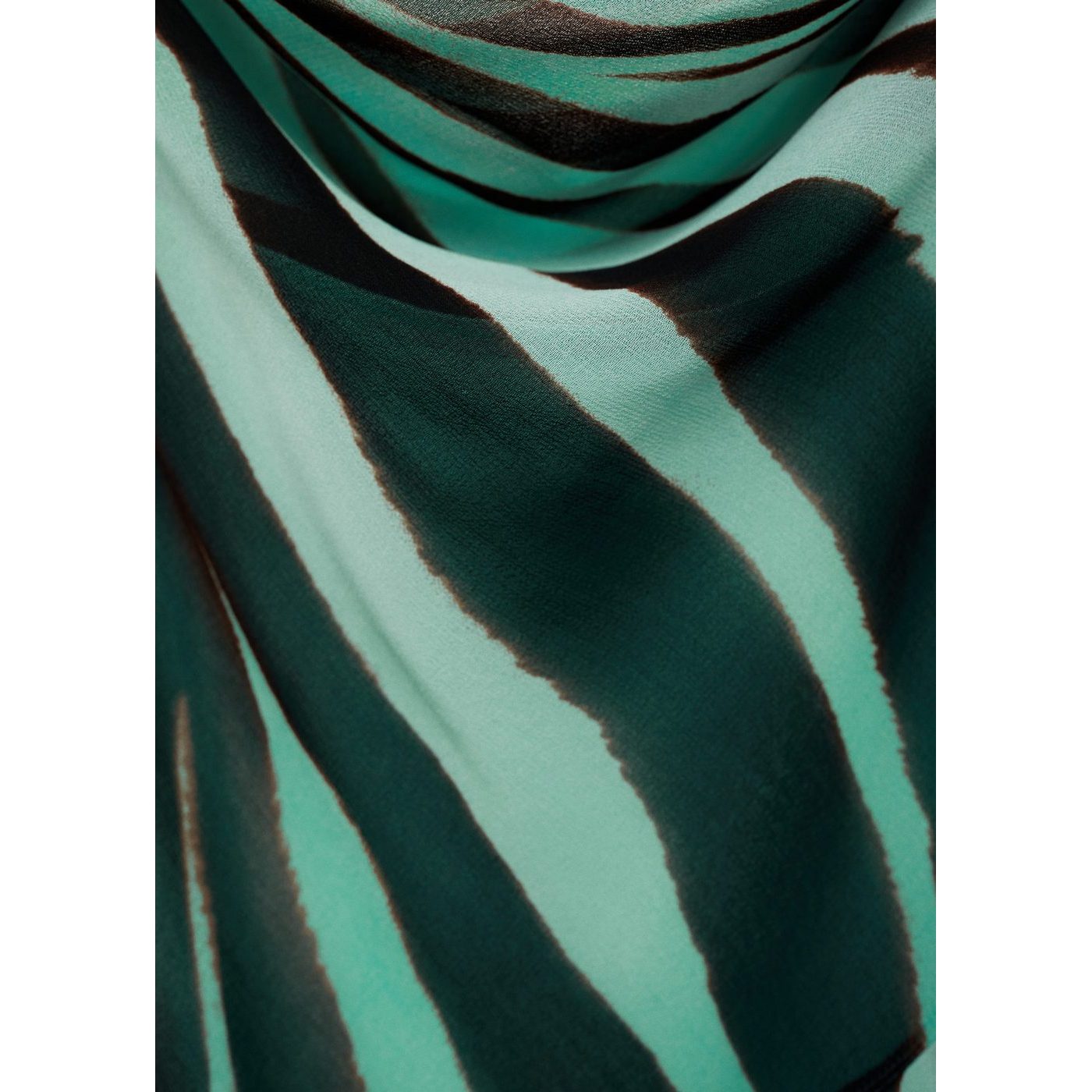 Robe À Volants Imprimé Zèbre