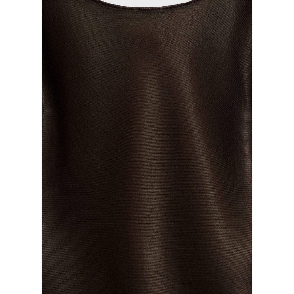 Robe Satinée Asymétrique À Franges