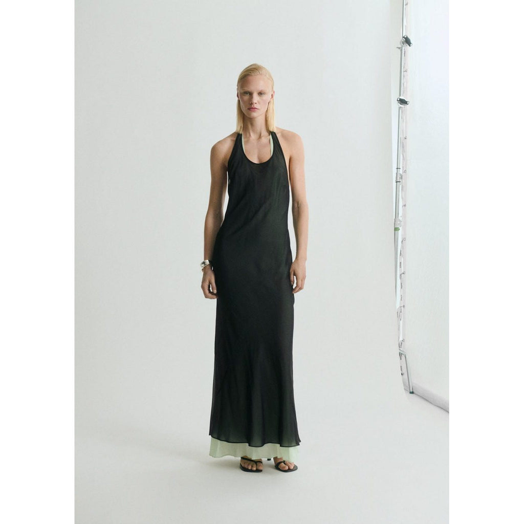 Robe Combinée Semi-Transparente