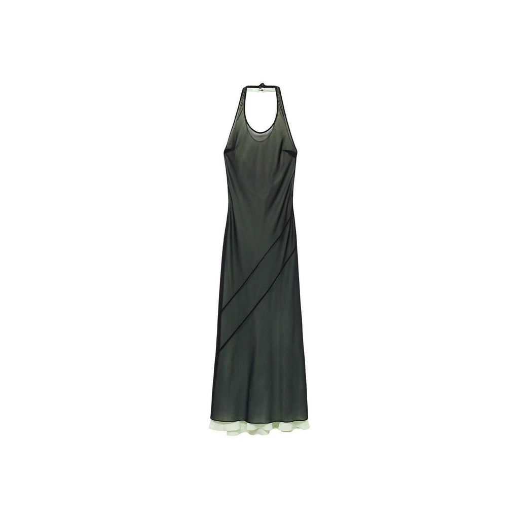 Robe Combinée Semi-Transparente