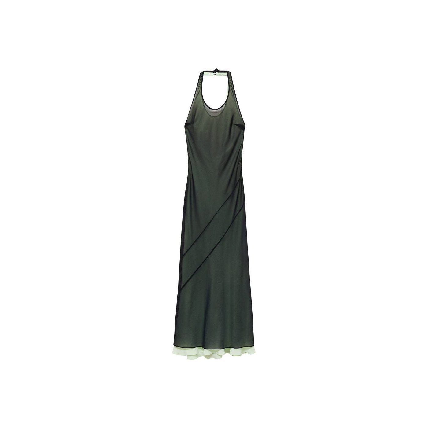 Robe Combinée Semi-Transparente