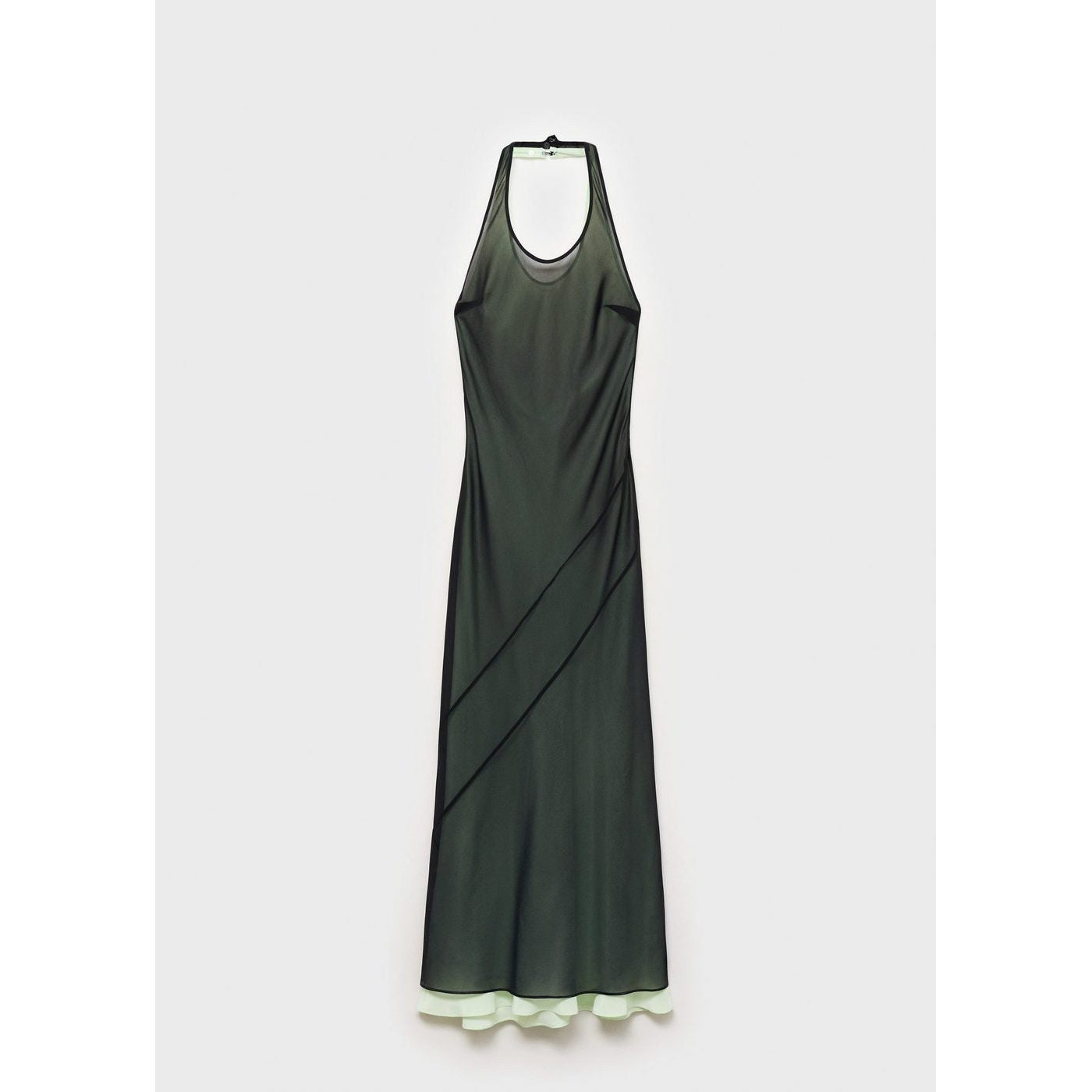 Robe Combinée Semi-Transparente