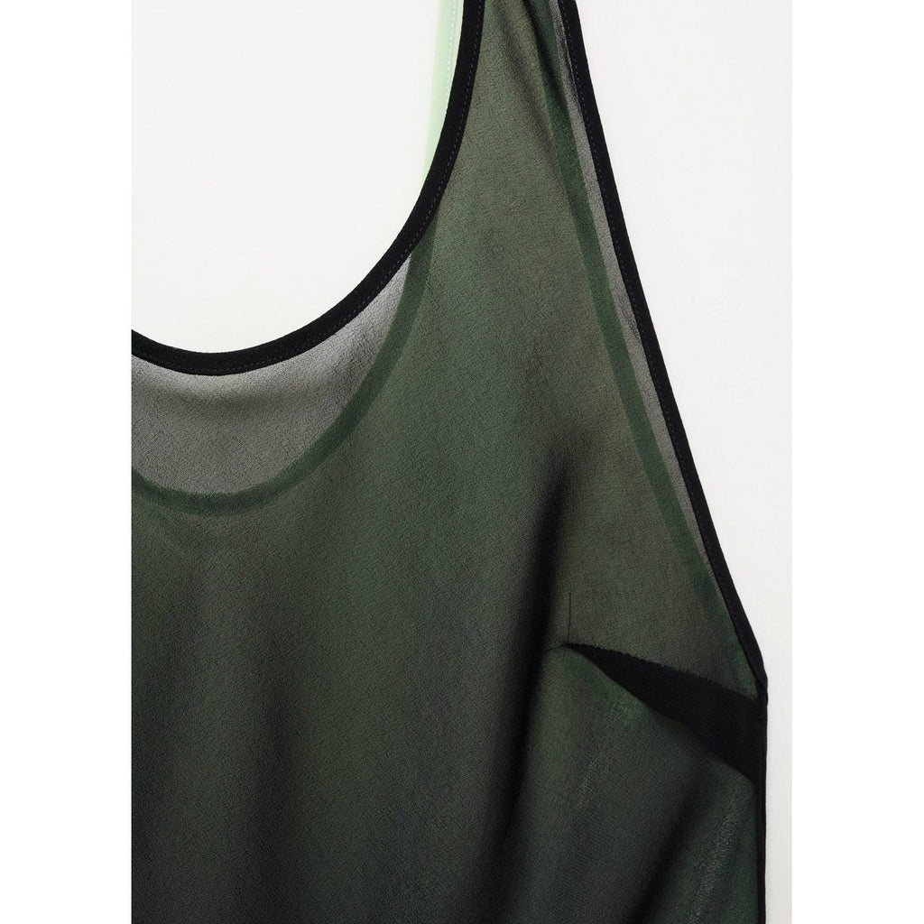 Robe Combinée Semi-Transparente