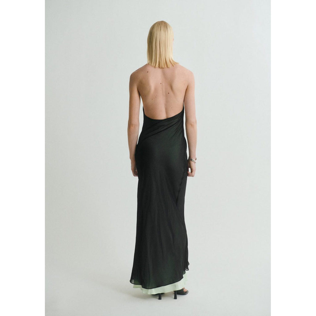 Robe Combinée Semi-Transparente