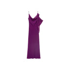 Robe Drapée Détail Fleur
