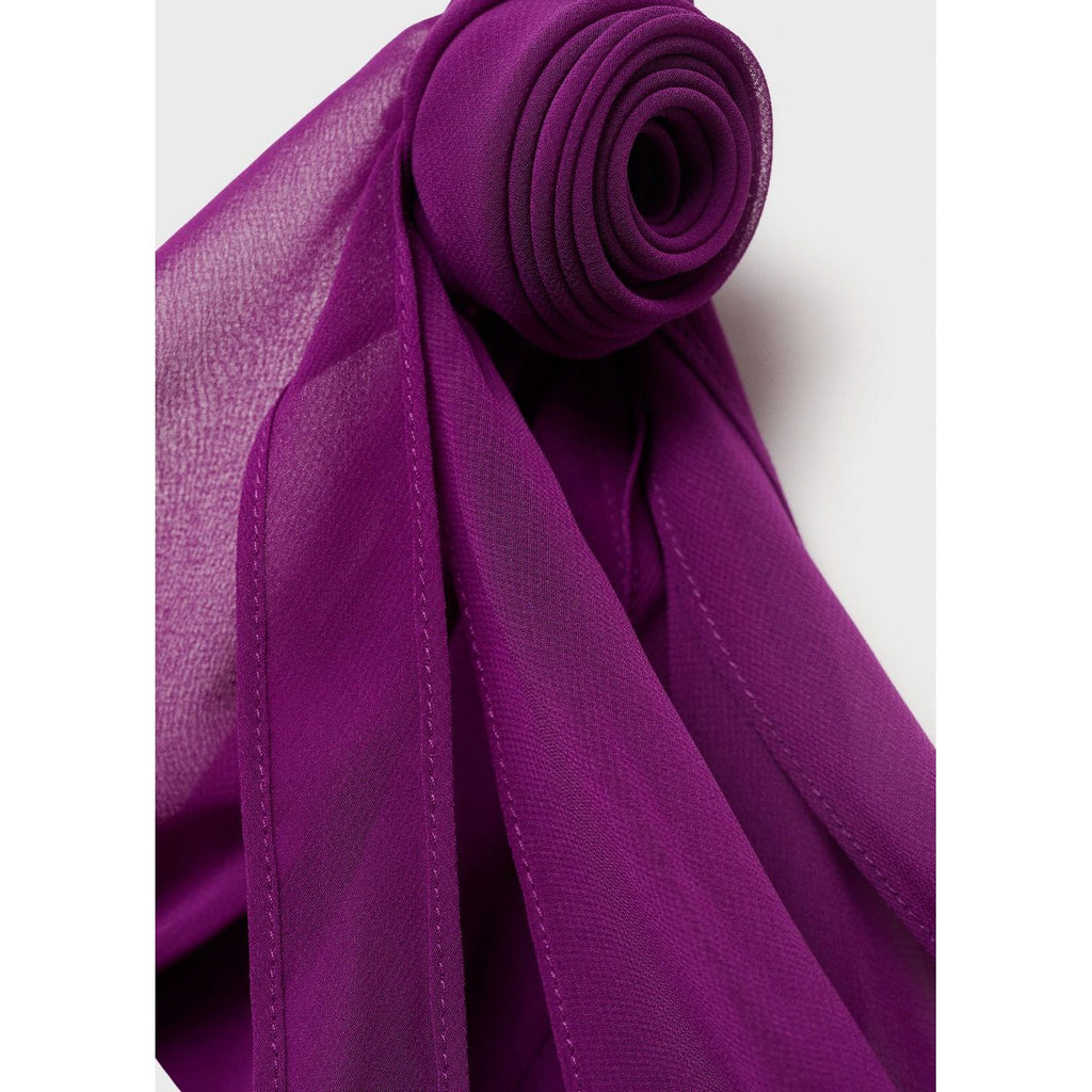 Robe Drapée Détail Fleur
