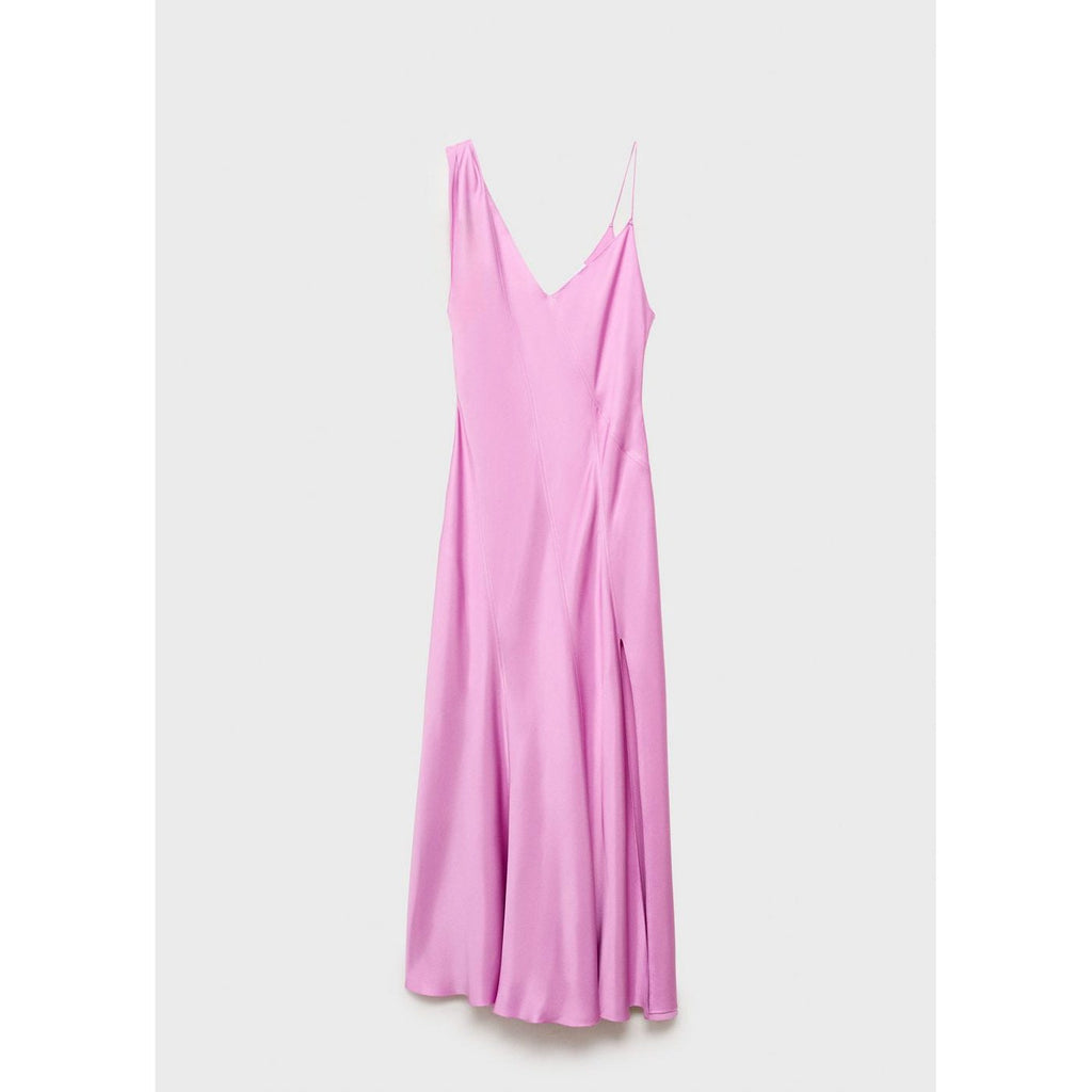 Robe Satinée Asymétrique