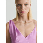 Robe Satinée Asymétrique