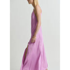 Robe Satinée Asymétrique
