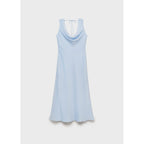 Robe Midi Encolure Drapée