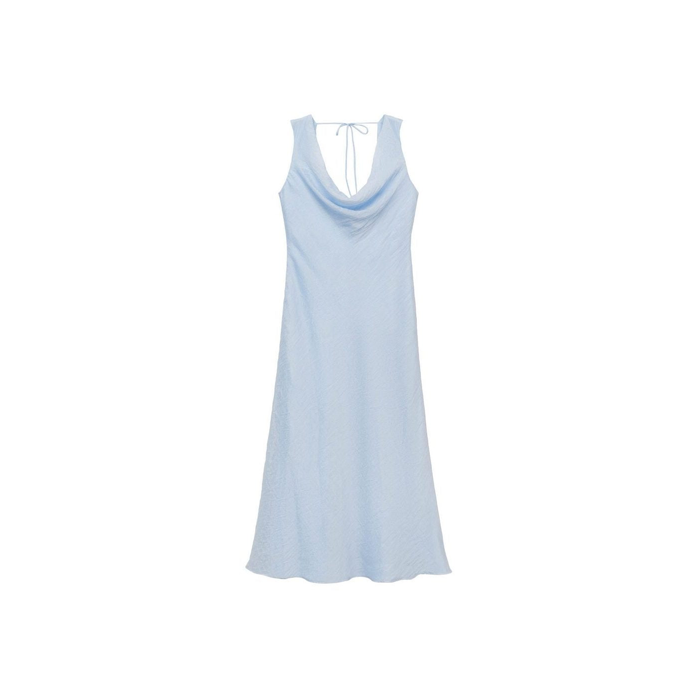Robe Midi Encolure Drapée