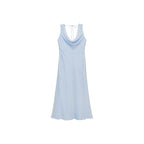 Robe Midi Encolure Drapée