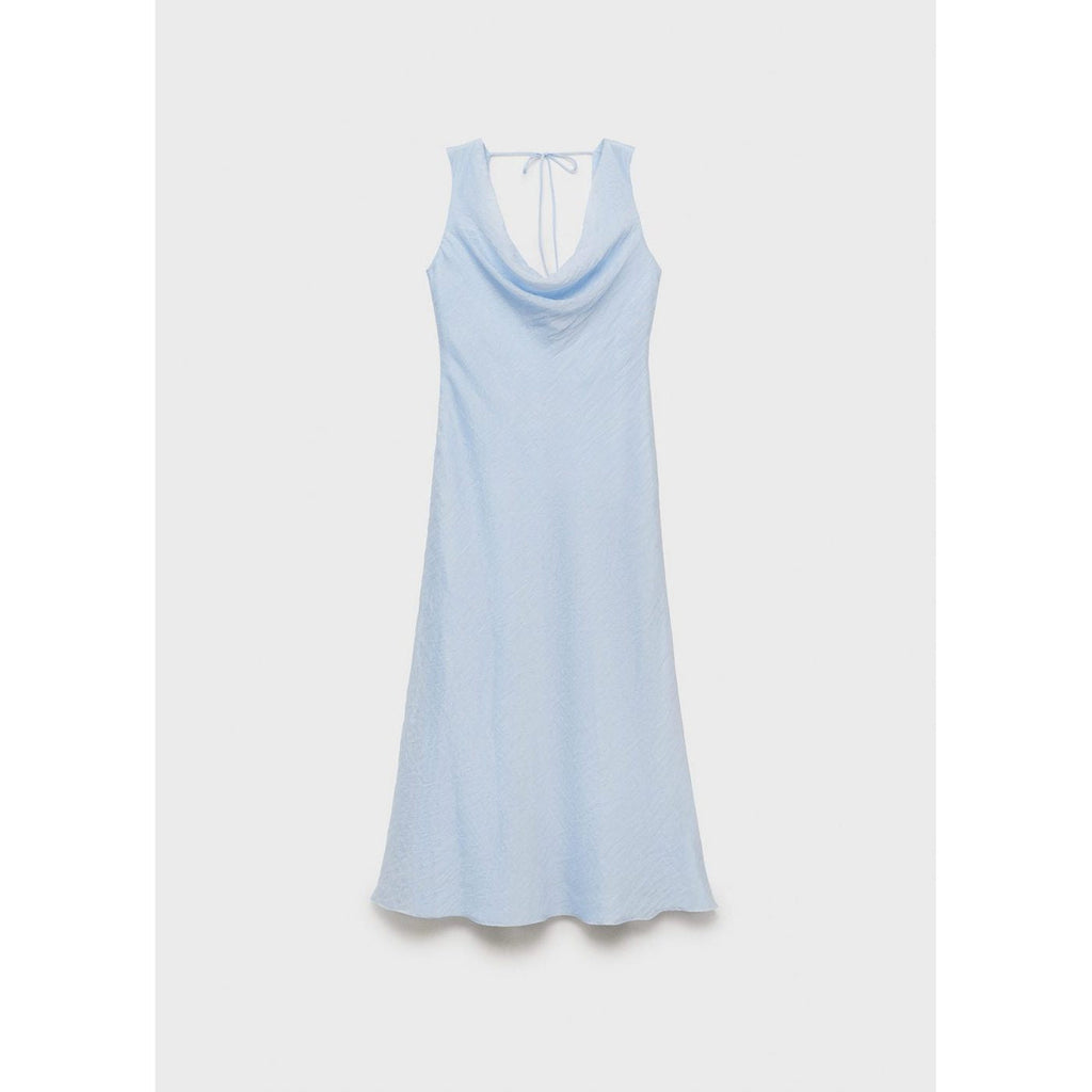 Robe Midi Encolure Drapée