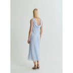 Robe Midi Encolure Drapée