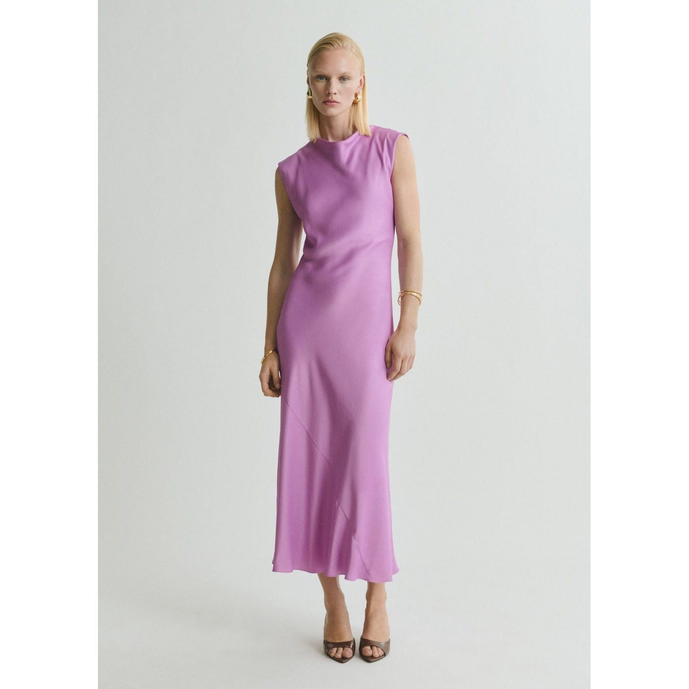 Robe Midi Satinée