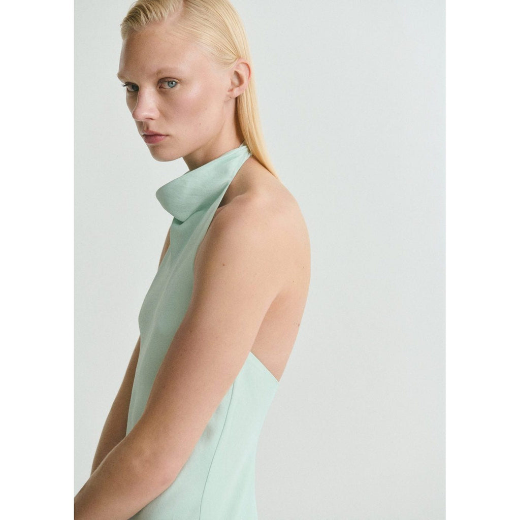 Robe Satinée Emmanchures Américaines