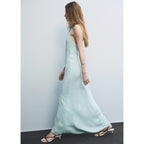 Robe Satinée Emmanchures Américaines