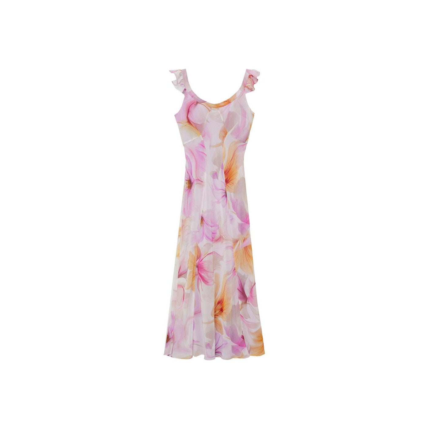 Robe À Fleurs Détail Volants