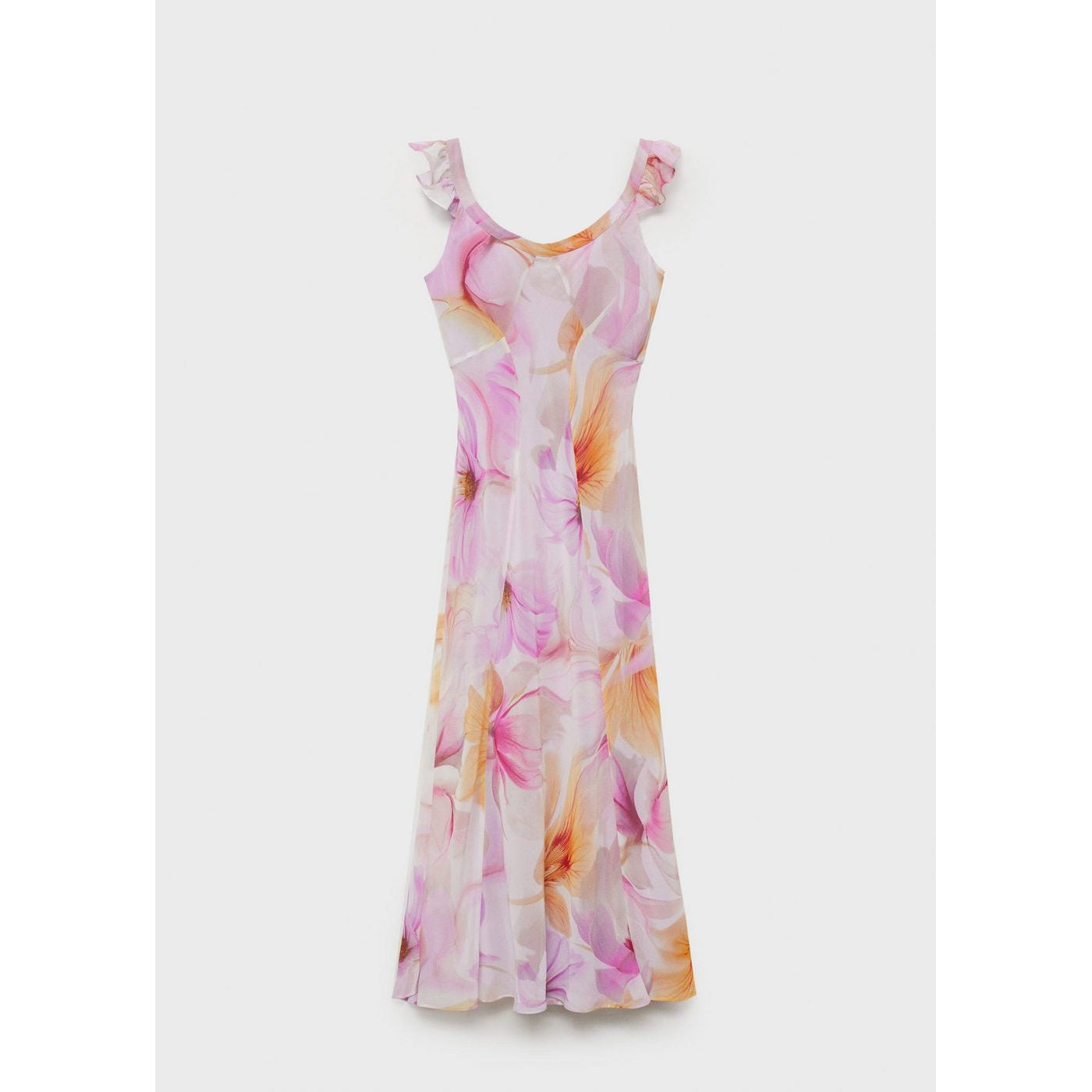 Robe À Fleurs Détail Volants