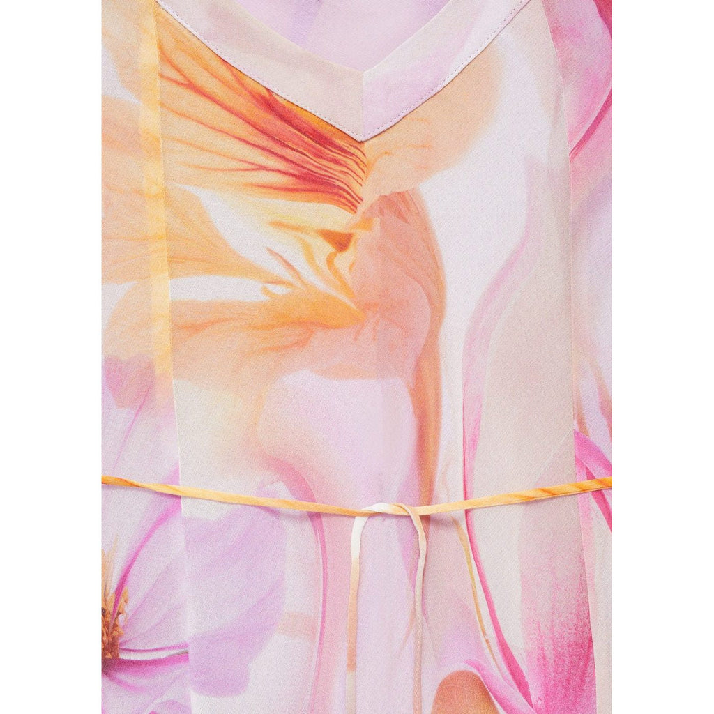 Robe À Fleurs Détail Volants