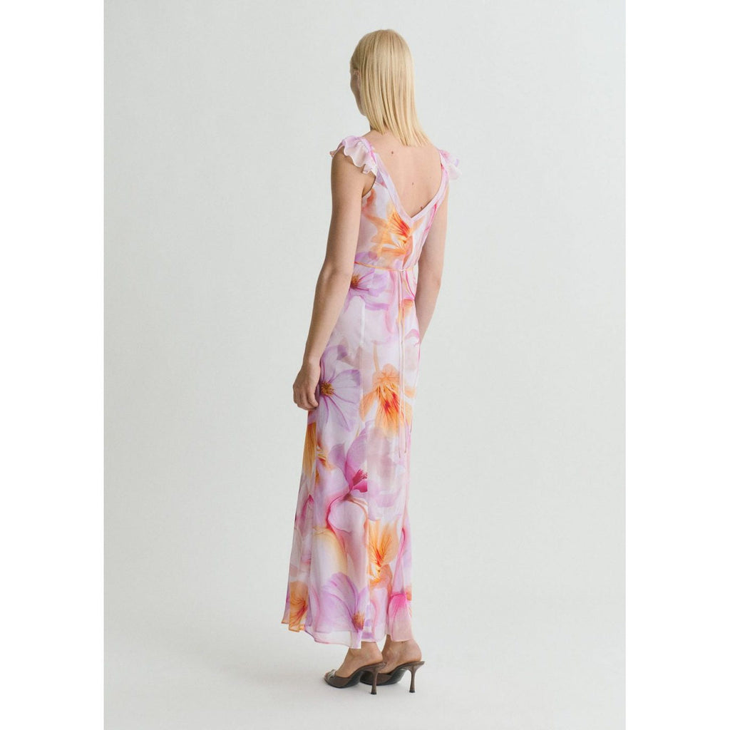 Robe À Fleurs Détail Volants