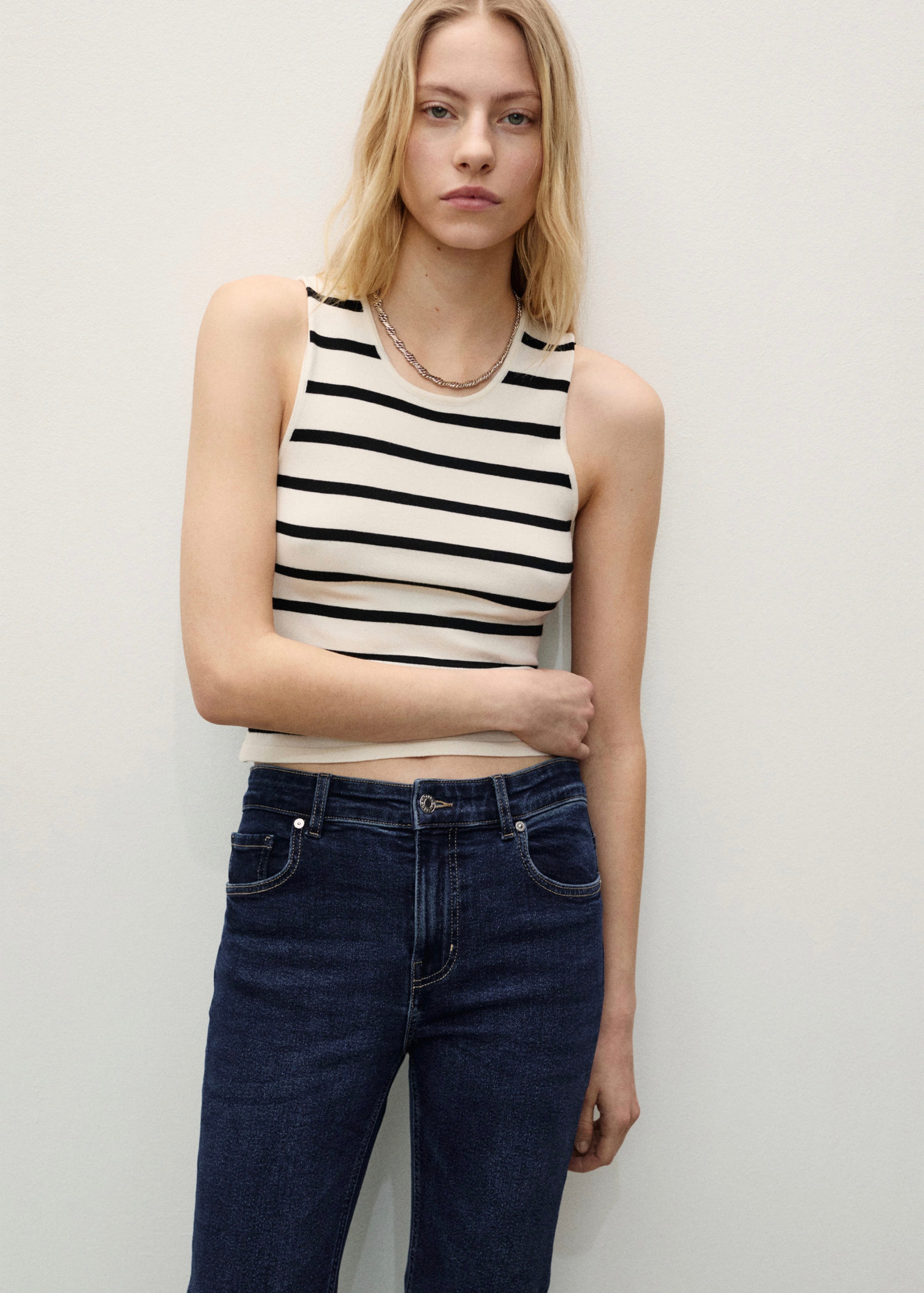 Jean Sienna Flare Crop