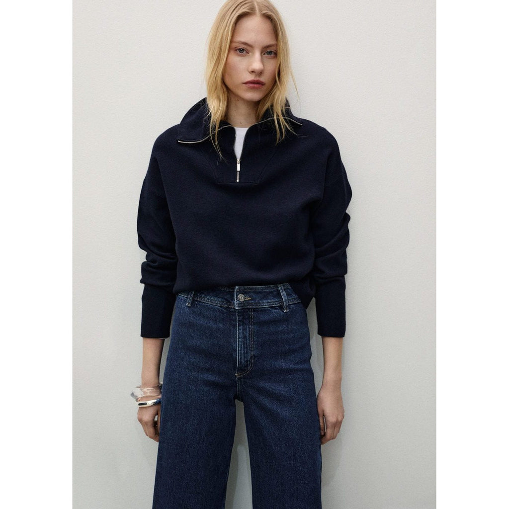 Jean Style Jupe-Culotte Catherin Taille Haute