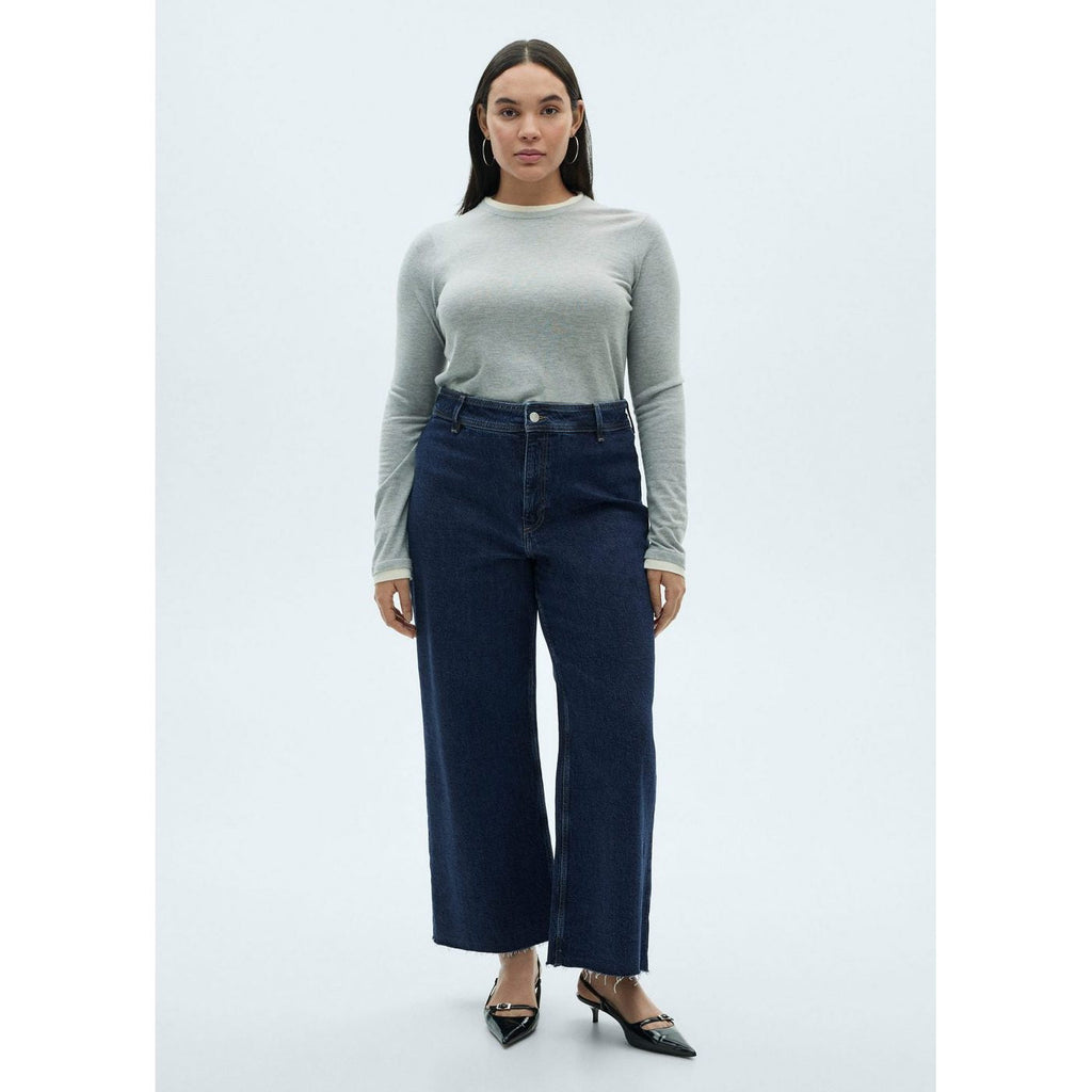 Jean Style Jupe-Culotte Catherin Taille Haute