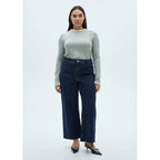 Jean Style Jupe-Culotte Catherin Taille Haute